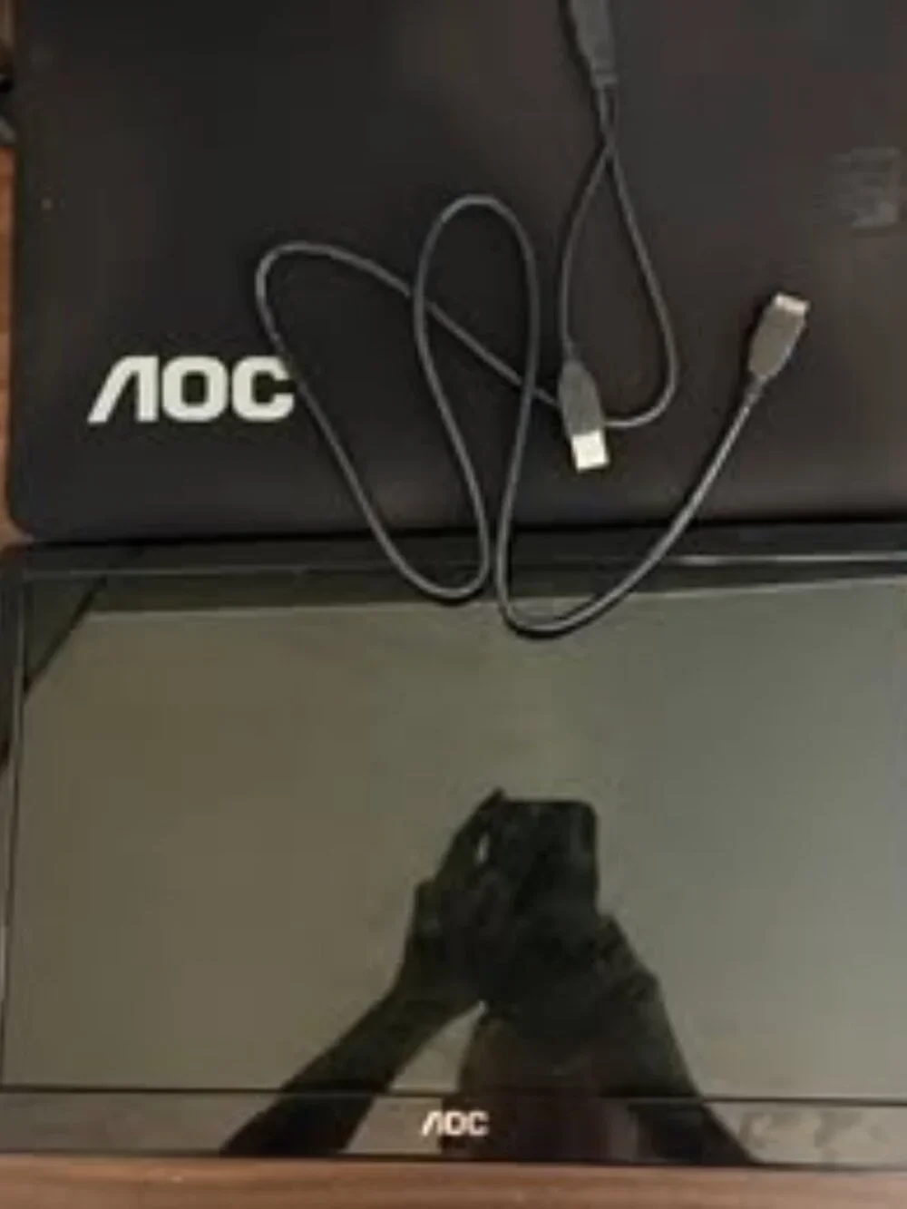 AOC USB 3.0 and 2.0 Powered Monitor 15.6” 156LM00005 Black